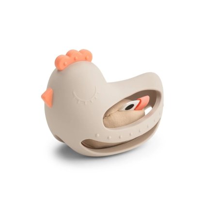 DONE BY DEER Kousátko Grip and teether toy Clucky pískové