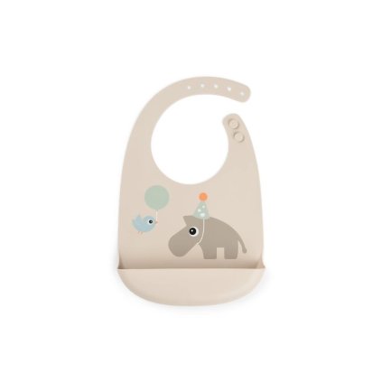 DONE BY DEER Silikonový bryndáček Celebration pískový