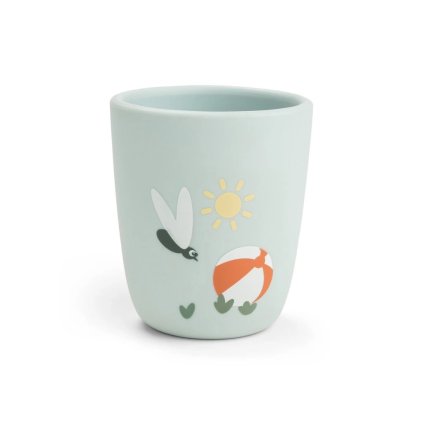 DONE BY DEER Silikonový mini hrneček Playground modrý