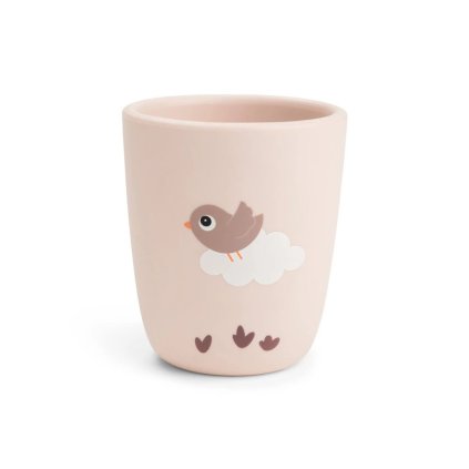 DONE BY DEER Silikonový mini hrneček Playground růžový