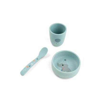 DONE BY DEER Stick and stay jídelní set Celebration modrý