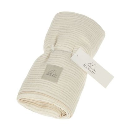 NANAMI Swaddle 100 x 135 cm Stripe Light Naturel
