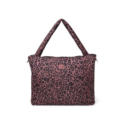 STUDIO NOOS Přebalovací taška Puffy Diaper Bag Red Leopard