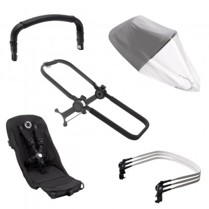 BUGABOO Donkey5 Duo Rozšiřovací set Midnight Black