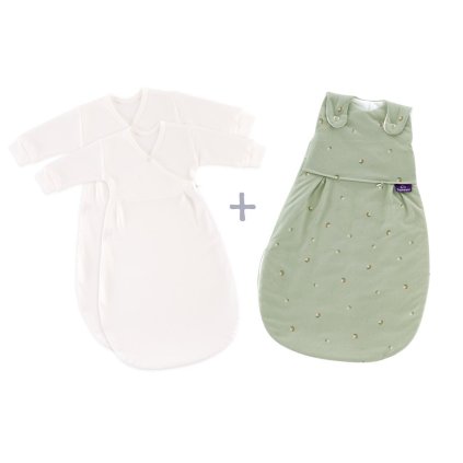TRÄUMELAND Spací pytel Liebmich 3dílný set Fiore Grün
