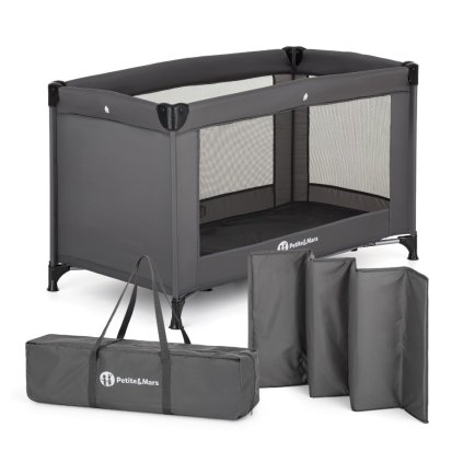 PETITE & MARS Postýlka cestovní Koot Lite Dark Grey