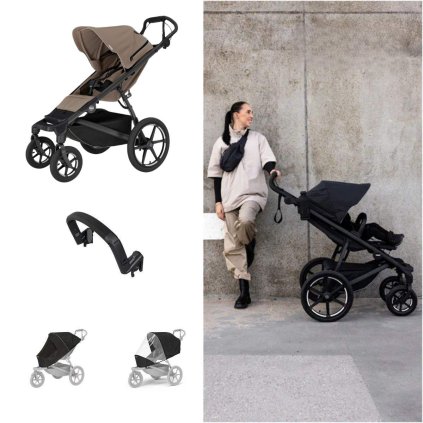 THULE Urban Glide 4-wheel Sportovní kočárek s příslušenstvím A - Tinted Taupe
