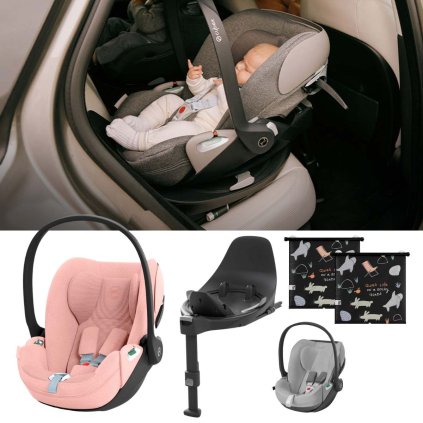 CYBEX Platinum Cloud T i-Size Plus Peach Pink + báze a příslušenství