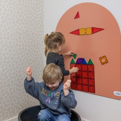 MAGNA CREATIONS Magnetická tabule Bow Peach