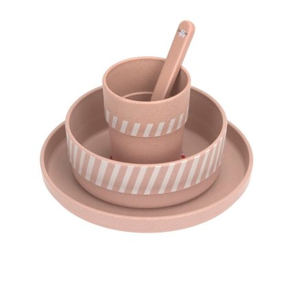 LÄSSIG Dish Set PP/Cellulose Tiny Team Cat