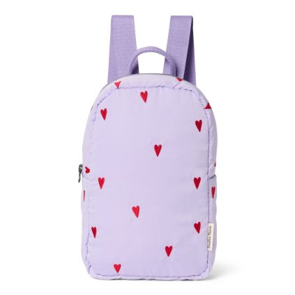 STUDIO NOOS Dětský batůžek Mini Puffy Purple Hearts