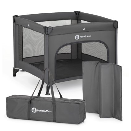 PETITE & MARS Ohrádka cestovní Nook Urban Charcoal Grey