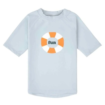 LÄSSIG Short Sleeve Rashguard Swim Ring Illusion Blue