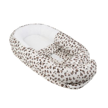 DOOMOO Cocoon hnízdečko Leopard Cream
