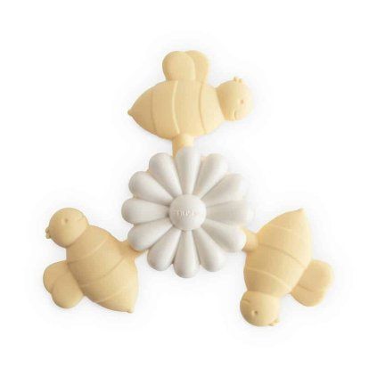 MUSHIE Spinner hračka s přísavkou Bee