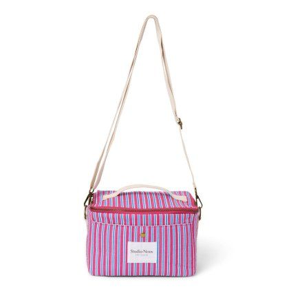 STUDIO NOOS Chladící taška Poplin Coller bag Raspberry Striped