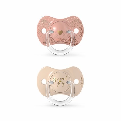 SUAVINEX Joy Dudlík SX Pro Fyziologický 18m+ 2ks krémová