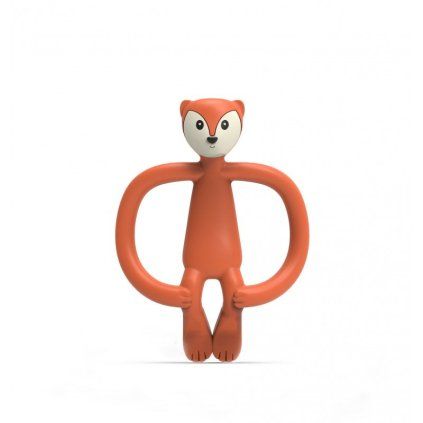 MATCHSTICK MONKEY Kousátko a zubní kartáček Fox teether - Liška