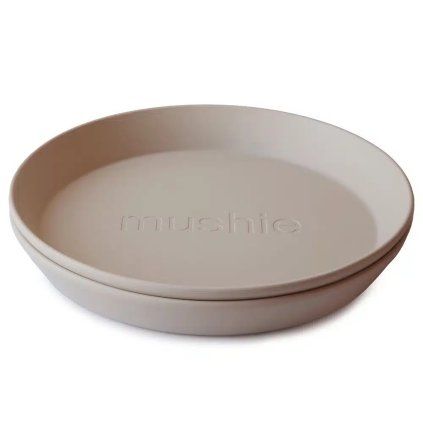 MUSHIE Sada dětských talířů 2 ks Vanilla