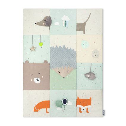 MOMI Hrací deka Volpi patchwork