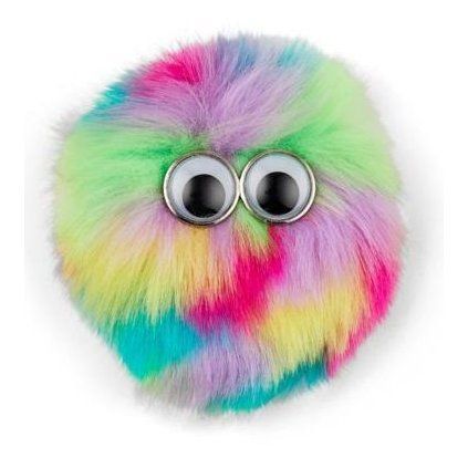 ERGOBAG Ozdoba na batoh Fluffy Pink-Green