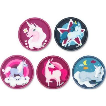 ERGOBAG Ozdoby na batoh Kletties Set Unicorns