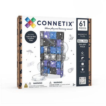 CONNETIX Magnetická kuličková dráha Galaxy Pack 61 ks