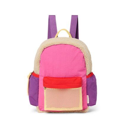 STUDIO NOOS Patchwork Midi batůžek Bright pink