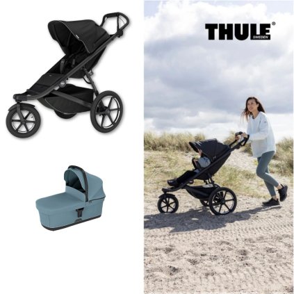 THULE Urban Glide 3 Kočárek od narození Set A - Black Mid Blue