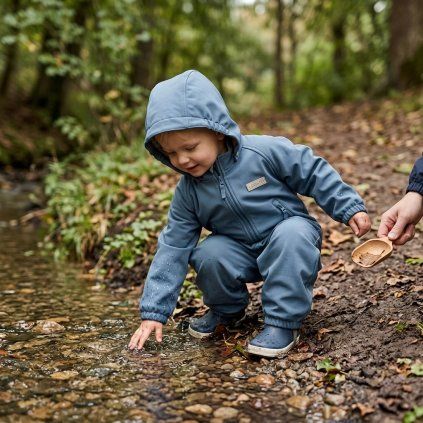 LEOKID Softshellová kombinéza Lilo Storm Blue