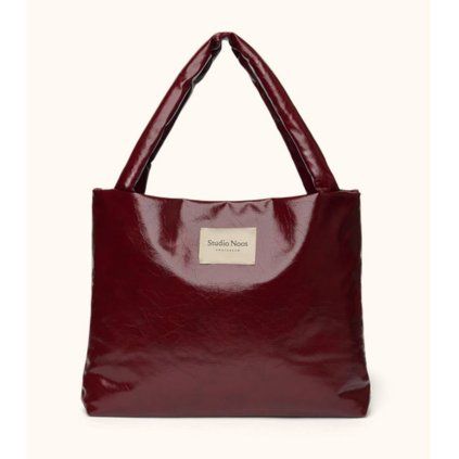 STUDIO NOOS Leather Mom Bag Burgundy