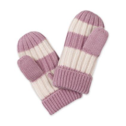 LODGER Rukavice Stripe Merino Mauve