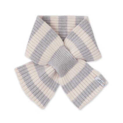 LODGER Šála Stripe Merino Storm