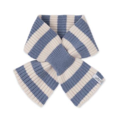 LODGER Šála Stripe Merino Stone