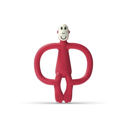 MATCHSTICK MONKEY Kousátko a zubní kartáček bez ocasu Red