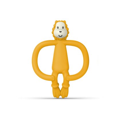 MATCHSTICK MONKEY Kousátko a zubní kartáček Lion teether - Lev