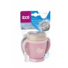 LOVI Hrníček mini 360 Retro Baby new s úchyty růžový 210 ml