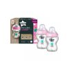 TOMMEE TIPPEE Kojenecká láhev C2N růžová 2ks 260ml 0m+