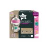 TOMMEE TIPPEE Kojenecká láhev C2N růžová 2ks 260ml 0m+