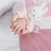 TIAMO Miffy Pink Chrastící zajíček s dřevěným kroužkem