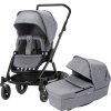BRITAX Go Next 2 Kočárek + Hluboká korba Grey Melange/Black