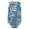 LODGER Romper Fold Over Botanimal Ocean