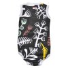 LODGER Romper Fold Over Botanimal Raven