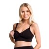 CARRIWELL podprsenka ke kojení bezešvá s gelovou kosticí černá