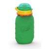 SQUEASY GEAR Silikonová kapsička na dětskou stravu 180 ml zelená