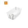 STOKKE Flexi Bath Bundle Transparent Green + DÁREK stojan na vaničku