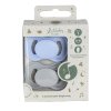 LULLABY PLANET Fyziologický silikonový dudlík 2 ks vel. 1 Ice Blue & Misty Grey