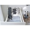 LODGER Swaddler Sprinkle Print 2balení Carbon/White