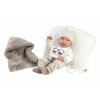 LLORENS New Born Chlapeček Realistická panenka miminko s celovinylovým tělem 40 cm