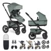 EASYWALKER Cenově zvýhodněný set XXL kočárek kombinovaný Jimmey Air Thyme Green s příslušenstvím